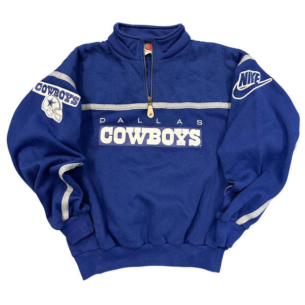 90s Nike Dallas Cowboys Skyline Quarter-Zip Sweatshirt