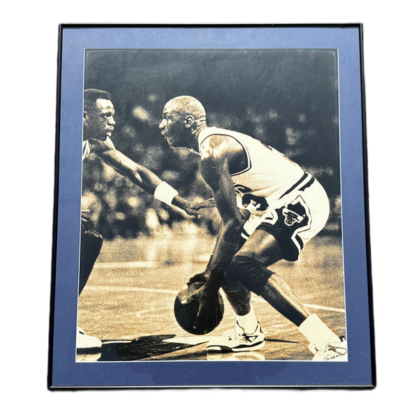 Original 1989 Framed Jordan Picture (Jordan IV)