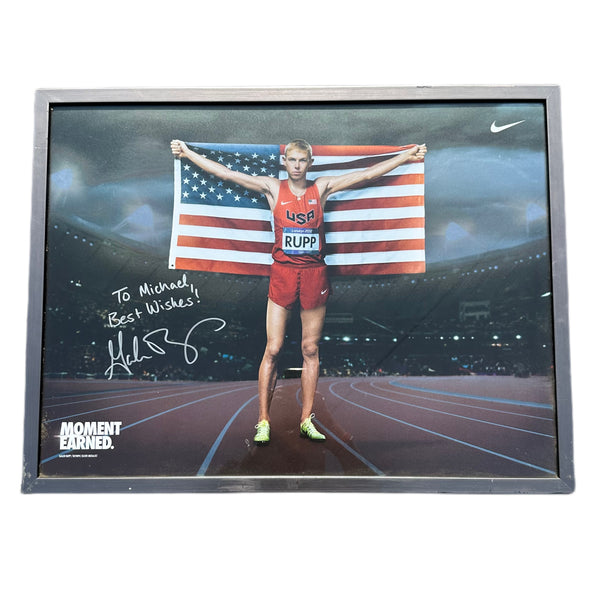 Framed/Signed 2012 Nike Galen Rupp Promotional Picture