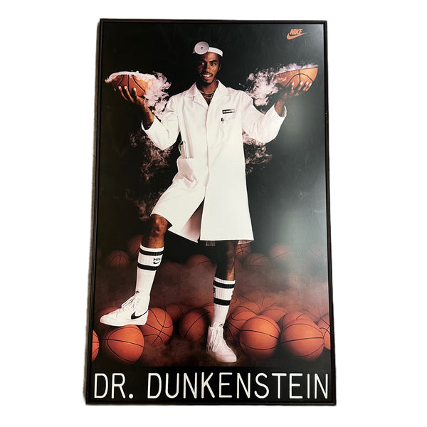 Original 90s Framed Glass Campus Display Dr Dunk