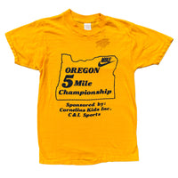 Original Early 80s Nike 5 Mile Oregon Marathon Tee