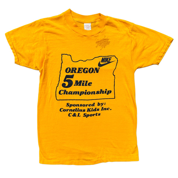 Original Early 80s Nike 5 Mile Oregon Marathon Tee